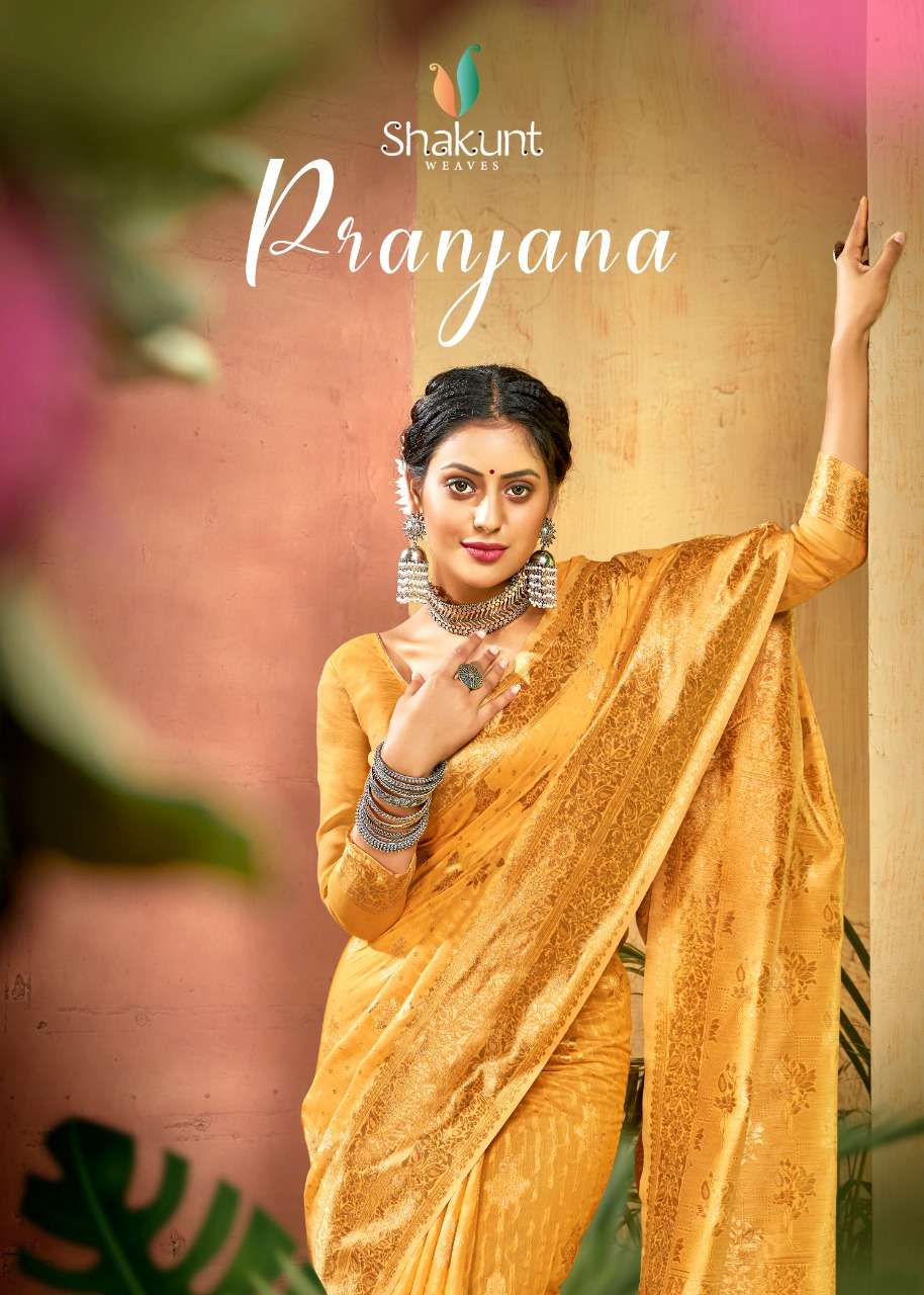 shakunt pranjana cotton designer fancy summer sarees