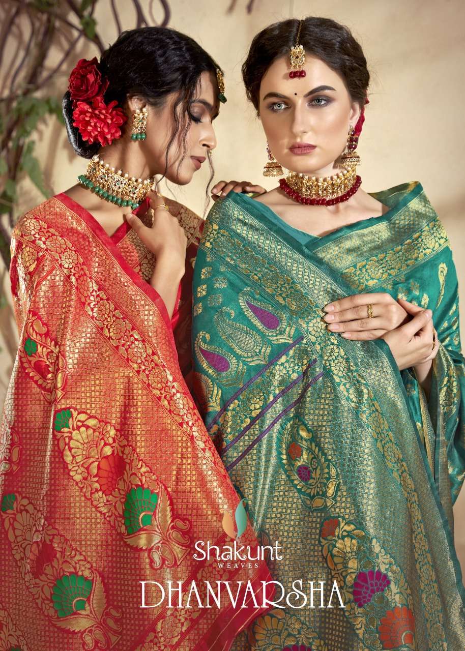 shakunt present dhanvarsha art silk daily wear fancy saree