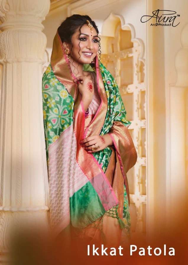 Aura ikkat patola fancy sarees collection in surat