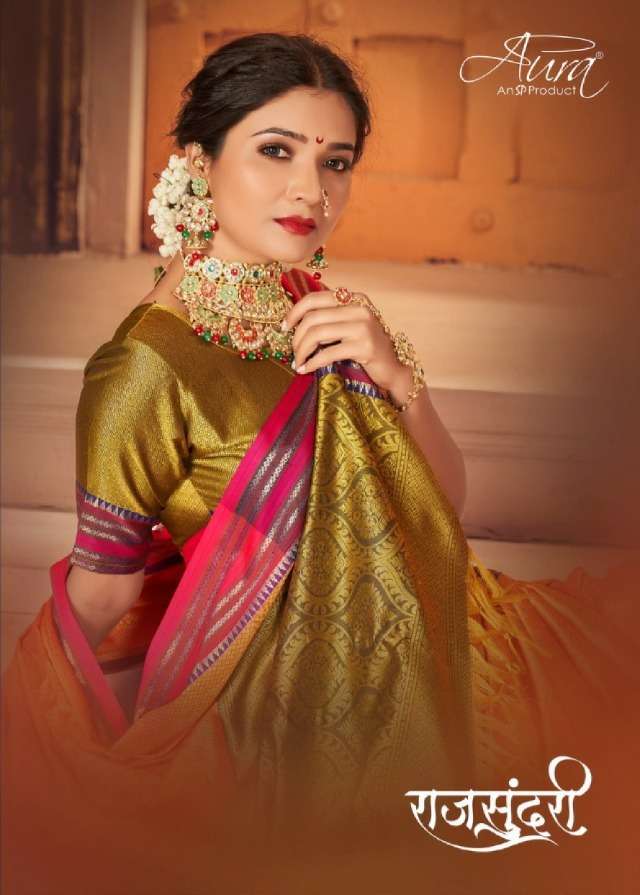 Aura rajsundari silk sarees collection in surat