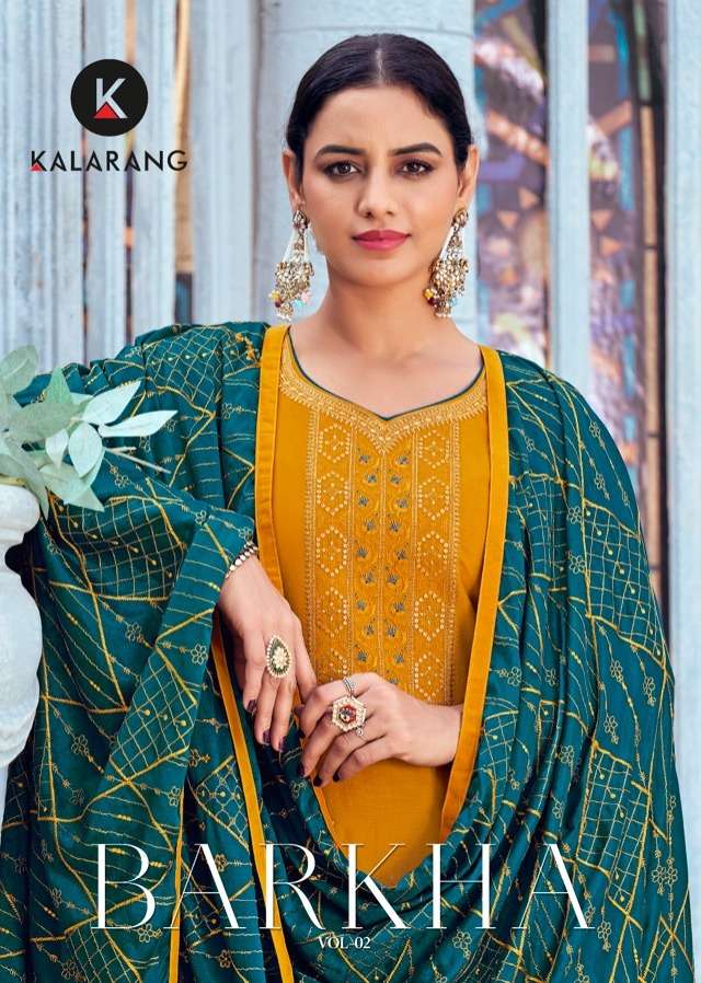 barkha vol 2 by kalarang silk work casual dresses