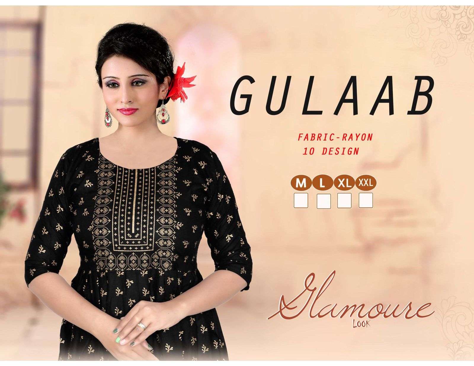 BEAUTY QUEEN GULAB HEAVY RAYON PRINT KURTI CATALOG WHOLESALER BEST RATE