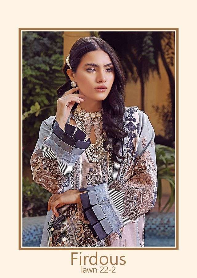 firdous lawn 22 vol 2 by deepsy cotton work pakistani daily wear suits