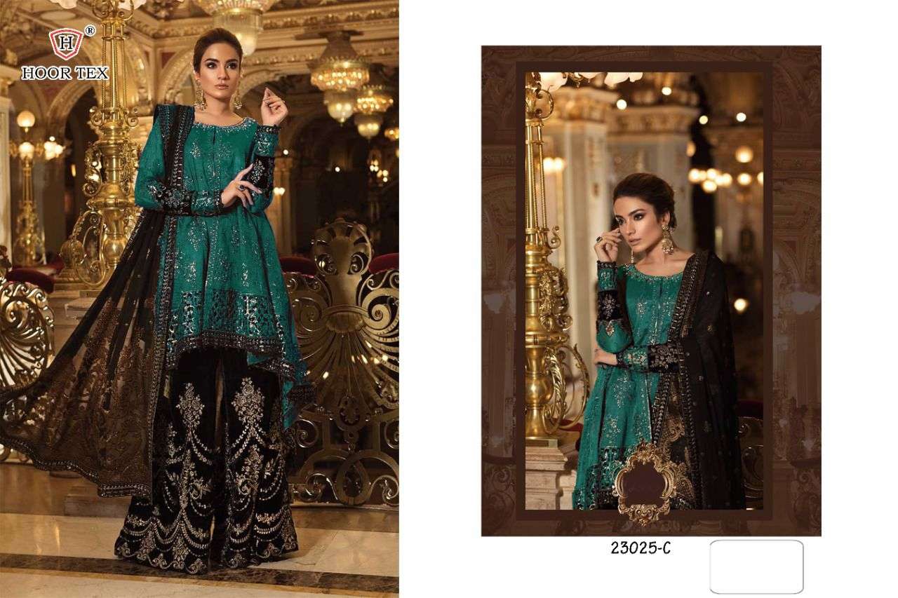 hoor tex 23025 design beautiful embroidery pakistani concept of dresses 