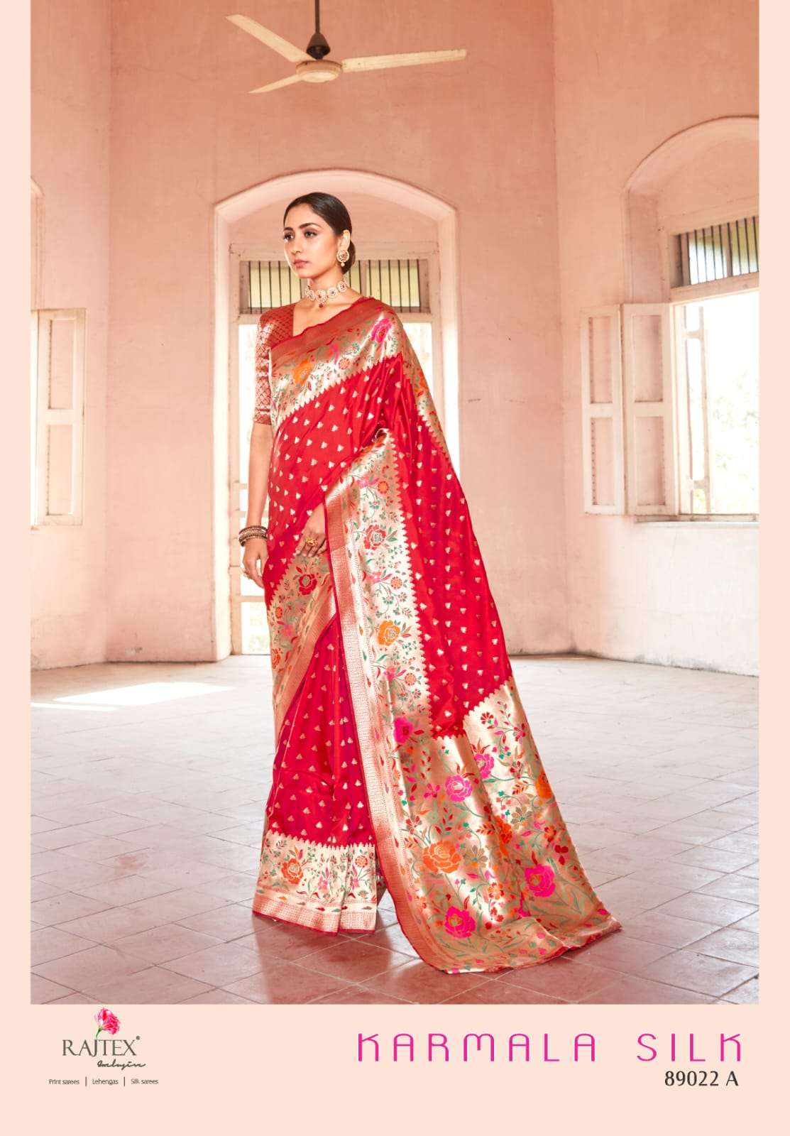 Karmala Silk By Rajtex 89011-89014 Series Beautiful Silk Designer Saree