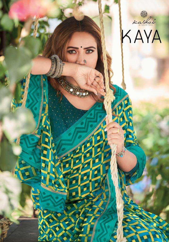 kaya by kashvi georgette designer saree collection