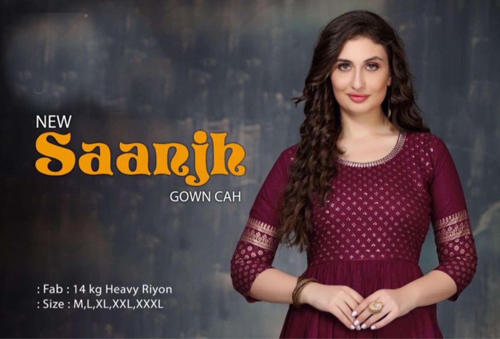 SAANJH BY BEAUTY QUEEN HEAVY RAYON WITH SEQUENCE WORK WITH GOLD FOIL PRINT KURTI CATALOG WHOLESALER BEST RATE