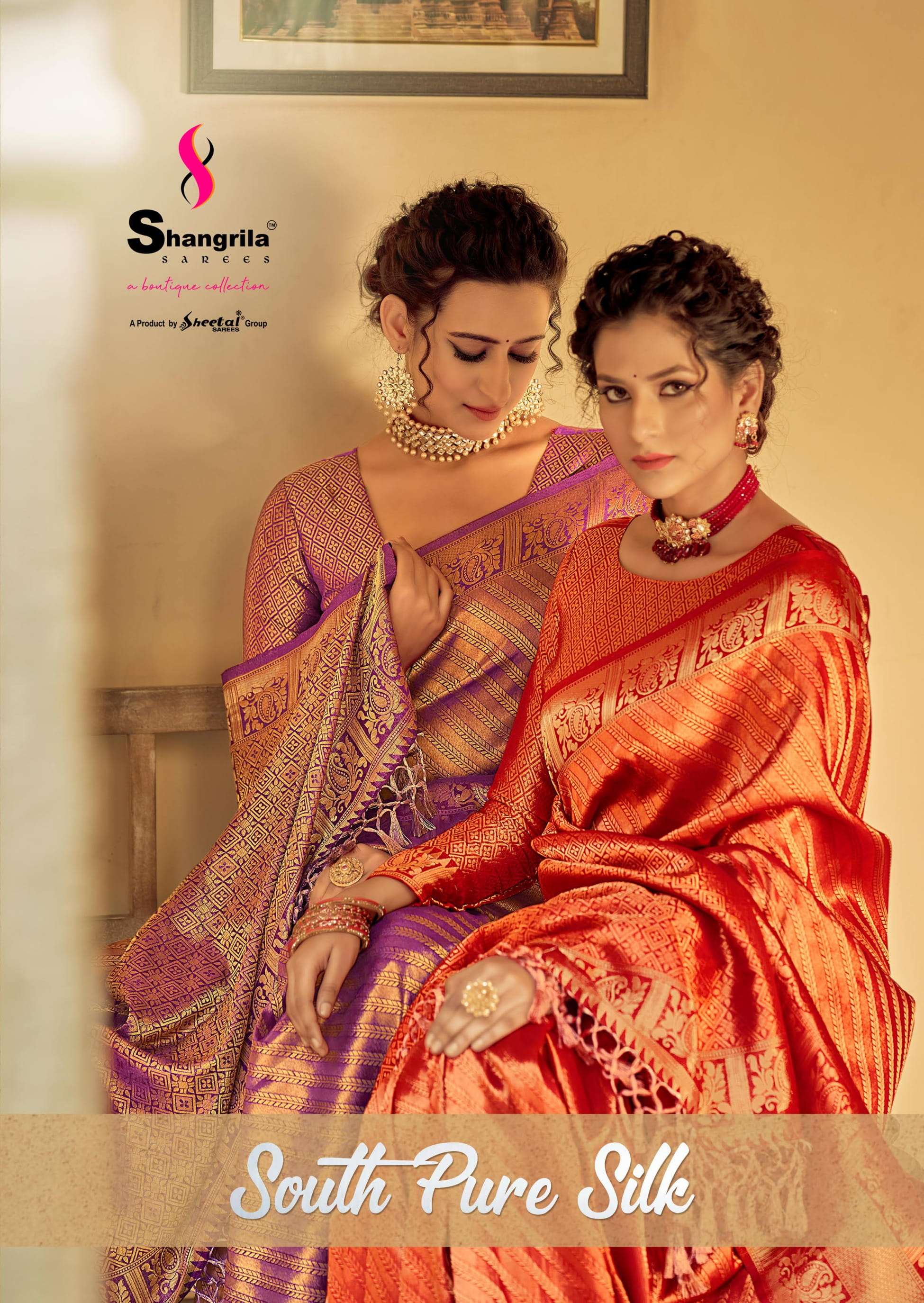 shangrila south pure silk tanchui weaving sarees 