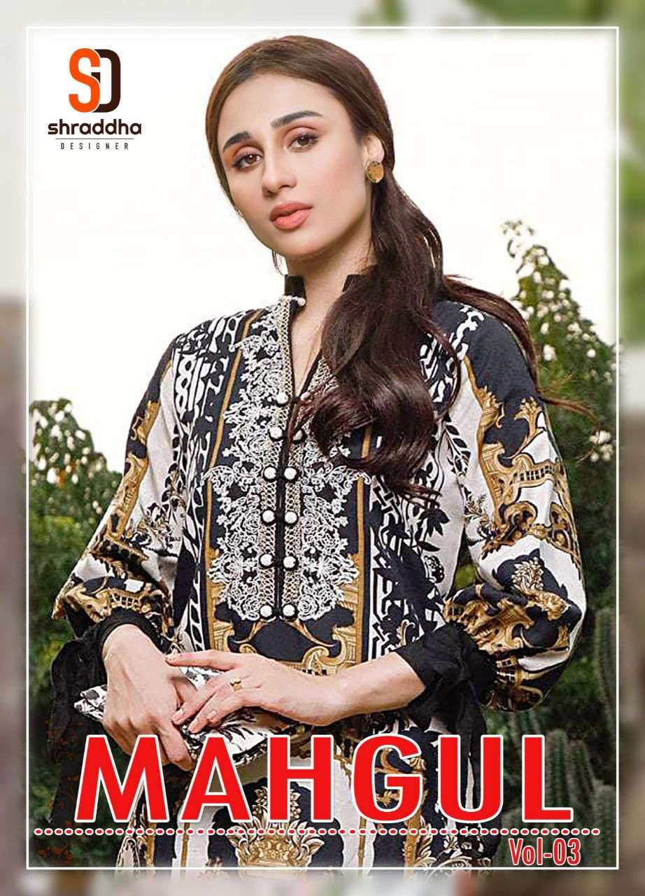 shraddha mahgul vol 3 lawn cotton pakistani fancy suits