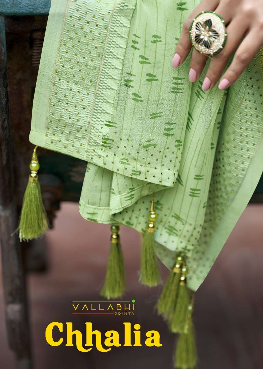 vallabhi chhalia georgette printed ethnic stylish sarees