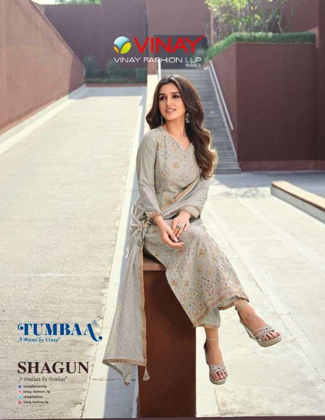 vinay tumbaa shagun ethnic wear readymade 3 piece collection