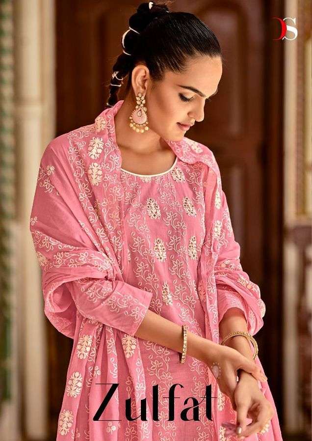 zulfat by deepsy suits lawn hand block print pakistani dresses 