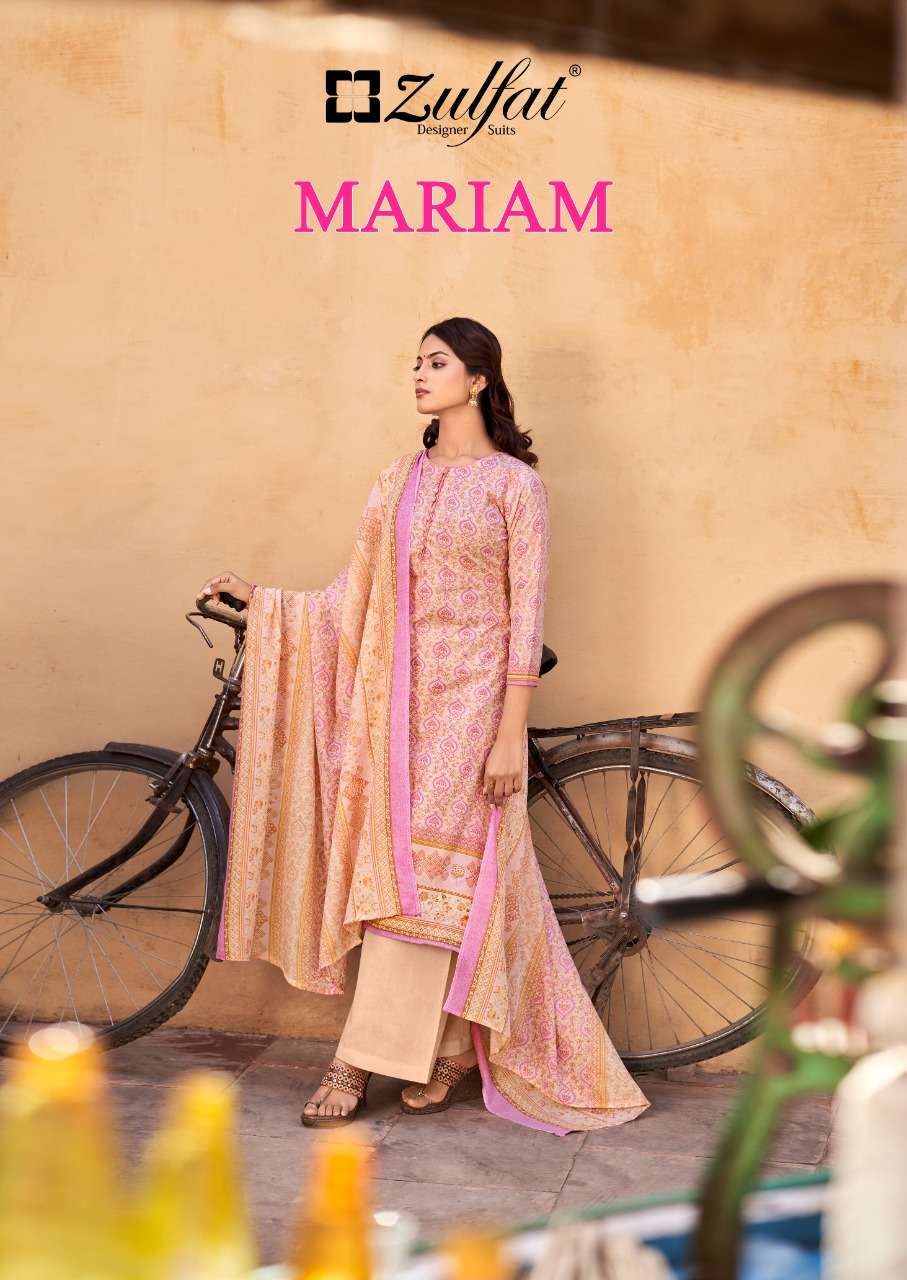 zulfat mariam cotton printed summer wear indian dress materials