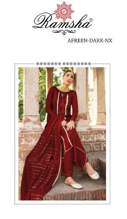 afreen dark nx by ramsha georgette pakistani dresses