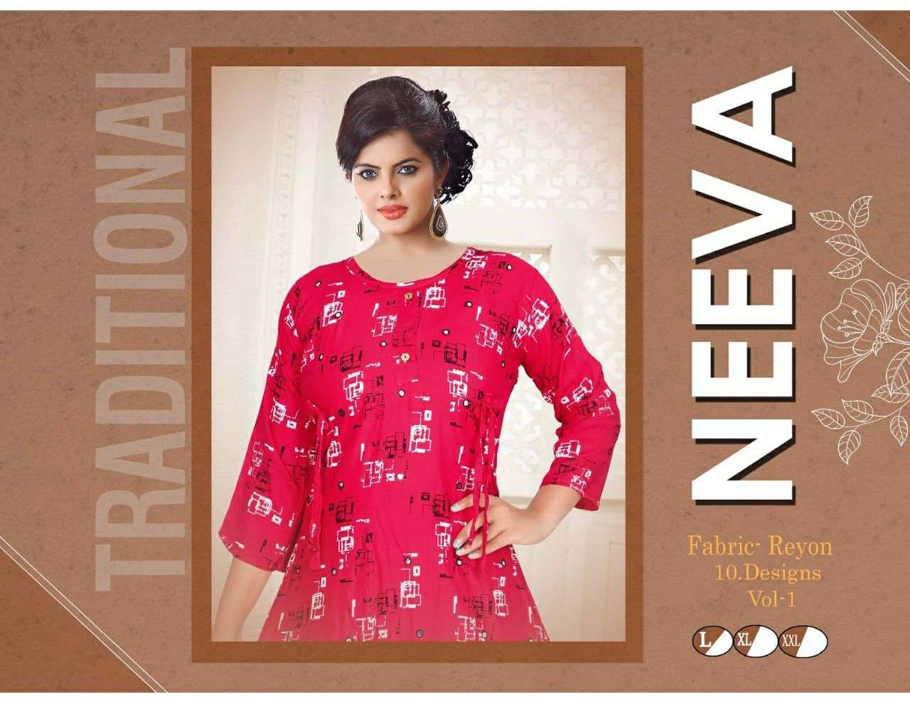 BEAUTY QUEEN NEEVA HEAVY RAYON WORK KURTI CATALOG WHOLESALER BEST RATE