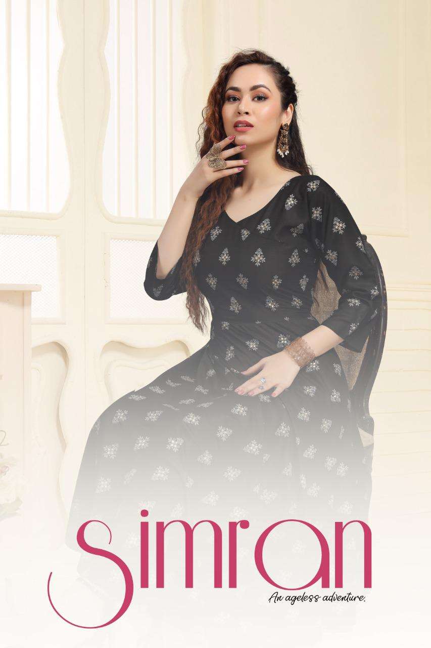 BEAUTY QUEEN SIMRAN HEAVY RAYON PRINT KURTI CATALOG WHOLESALER BEST RATE