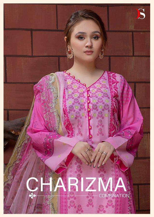 charizma combination by deepsy cotton work stylish pakistani dresses