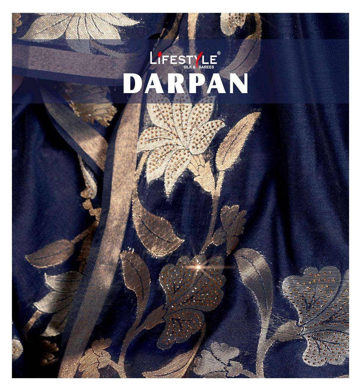 darpan vol 1 by lifestyle chanderi silk rich pallu fancy sarees