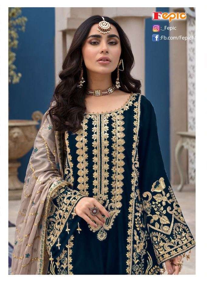 fepic rosemeen d 5199 georgette pakistani salwar kameez