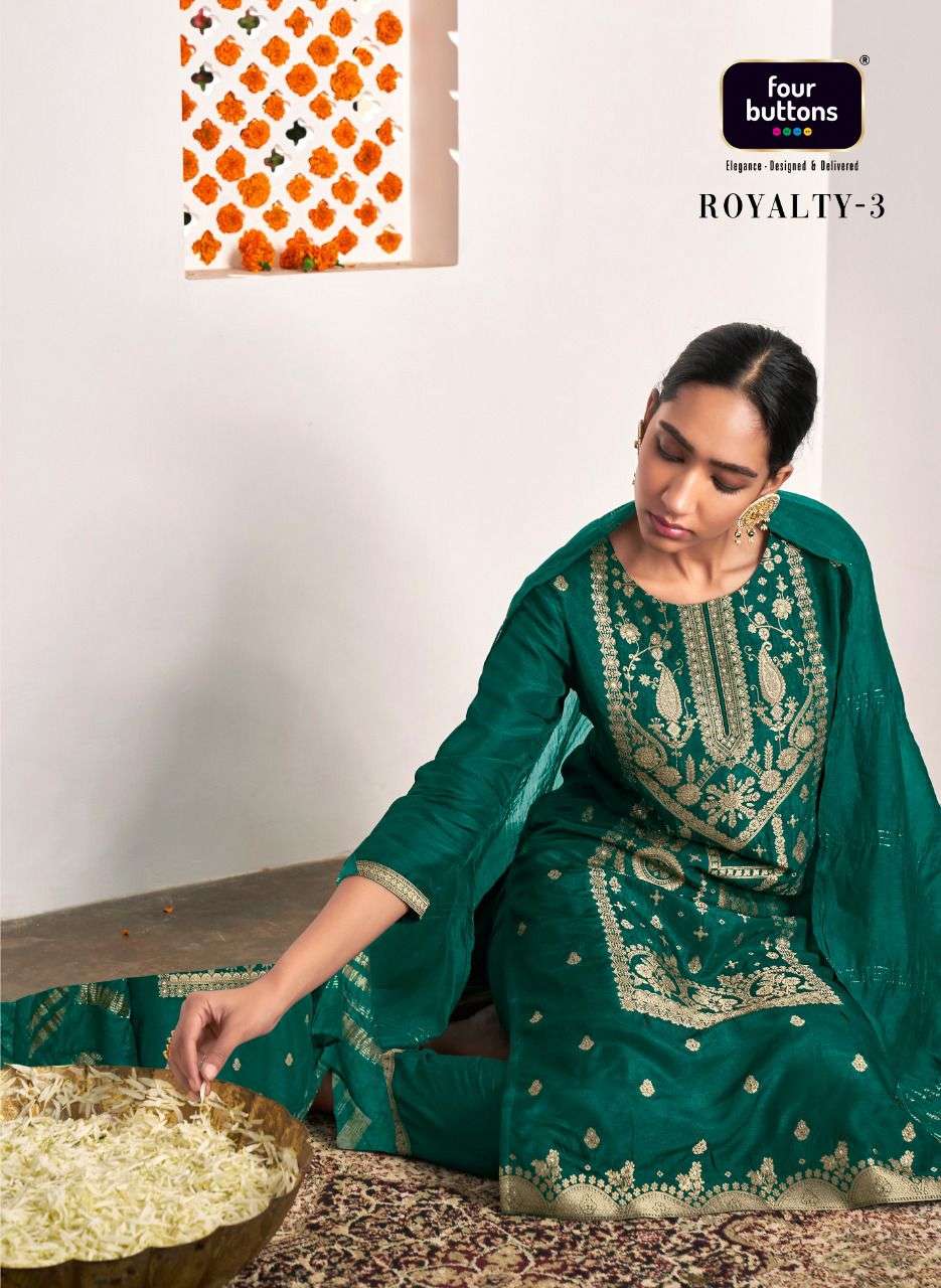 four buttons royalty vol 3 fully stitch designer fancy salwar kameez