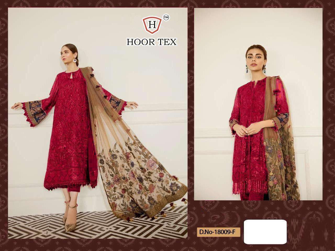 hoor tex 18009 design pakistani georgette dresses 