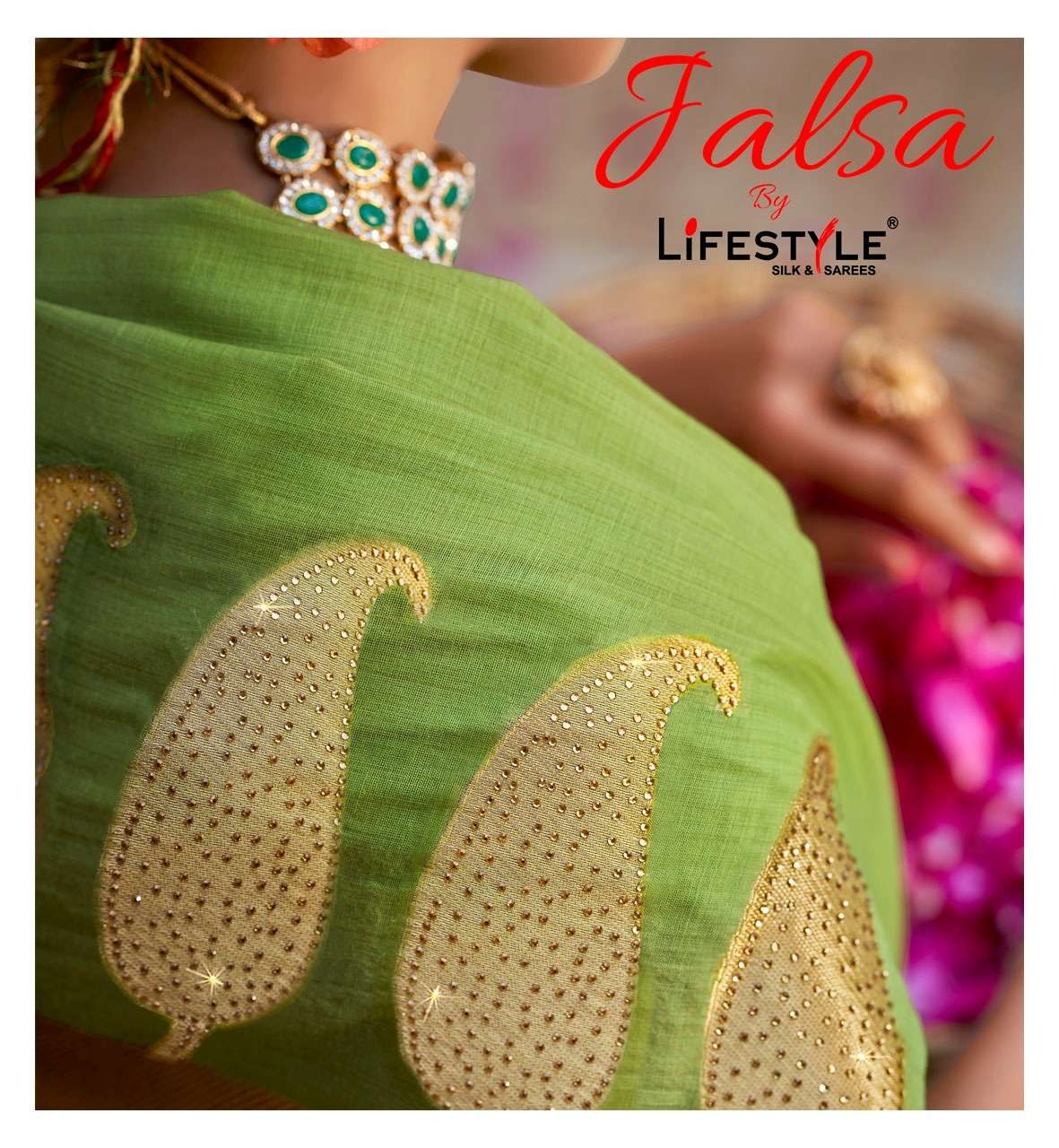 jalsa vol 1 by lifestyle chanderi silk traditional wear sarees