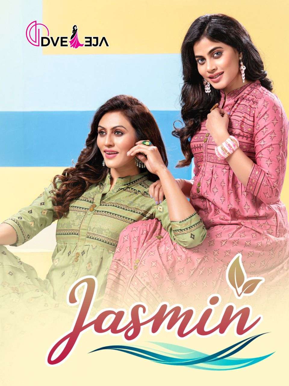 JASMIN BY DVEEJA HEAVY REYON PRINT LONG KURTI CATALOG WHOLESALER BEST RATE