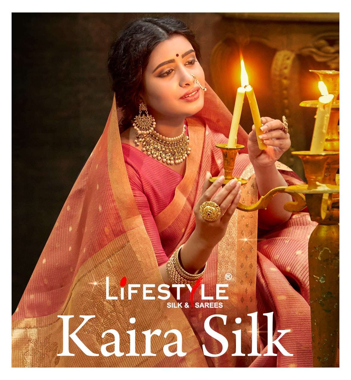 kaira silk vol 1 by lifestyle cotton tissue designer fancy saree