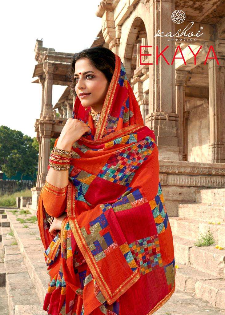 kashvi ekaya soft heavy micro printed sarees 