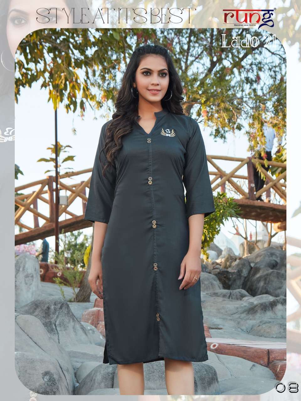 lado vol 21 by rung rayon simple looking kurtis