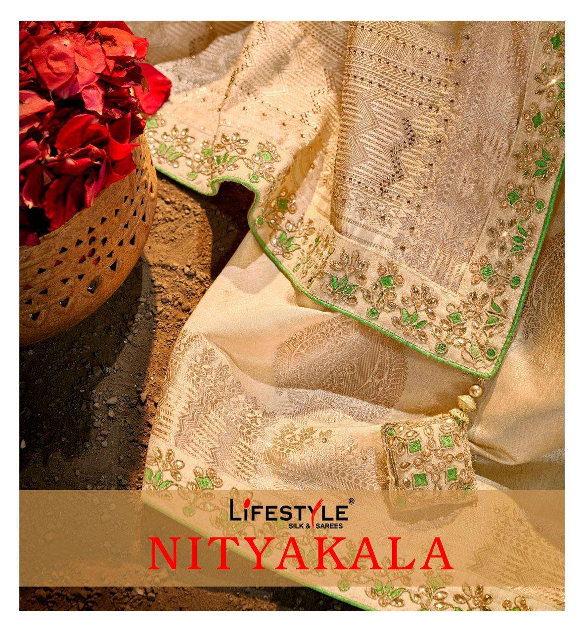 lifestyle nityakala vol 1 dola silk wedding saree supplier