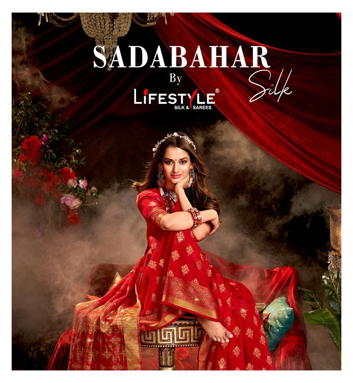 lifestyle sadabahar silk vol 1 wedding saree supplier