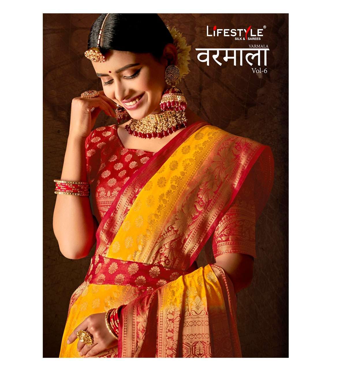 lifestyle varmala vol 6 nylon silk exclusive fancy saree