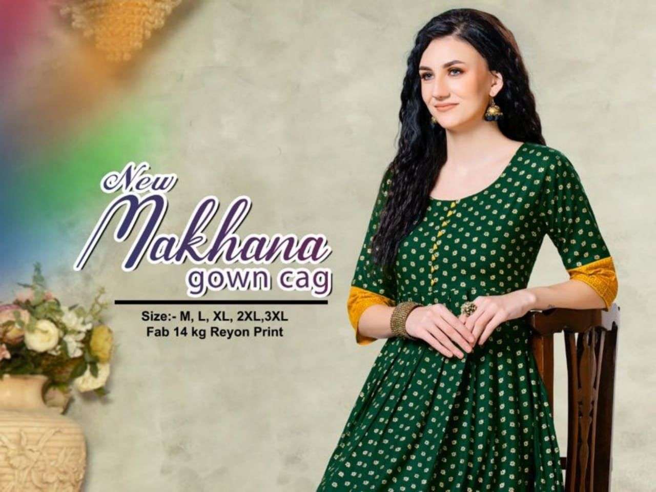 MAKHANA BY BEAUTY QUEEN HEAVY RAYON PRINT KURTI CATALOG WHOLESALE BEST RATE