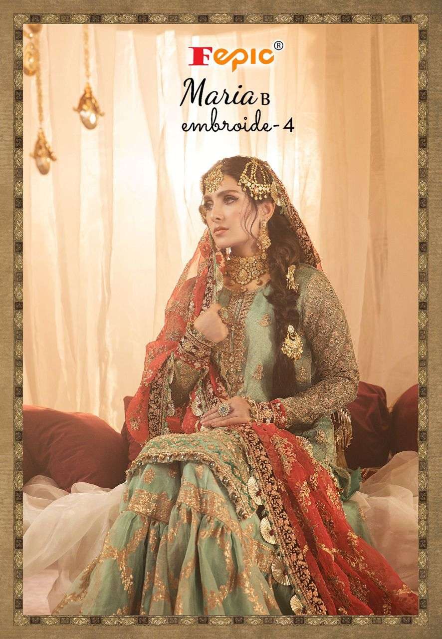 maria b embroide vol 4 by fepic pakistani wedding dresses supplier