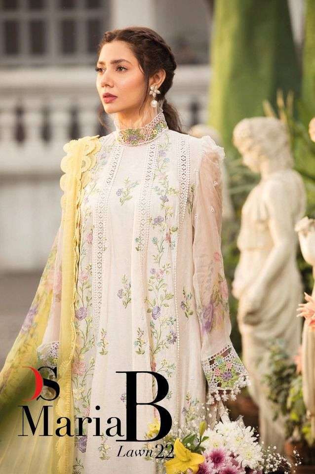 maria b lawn 22 by deepsy cotton heavy work pakistani designer suits