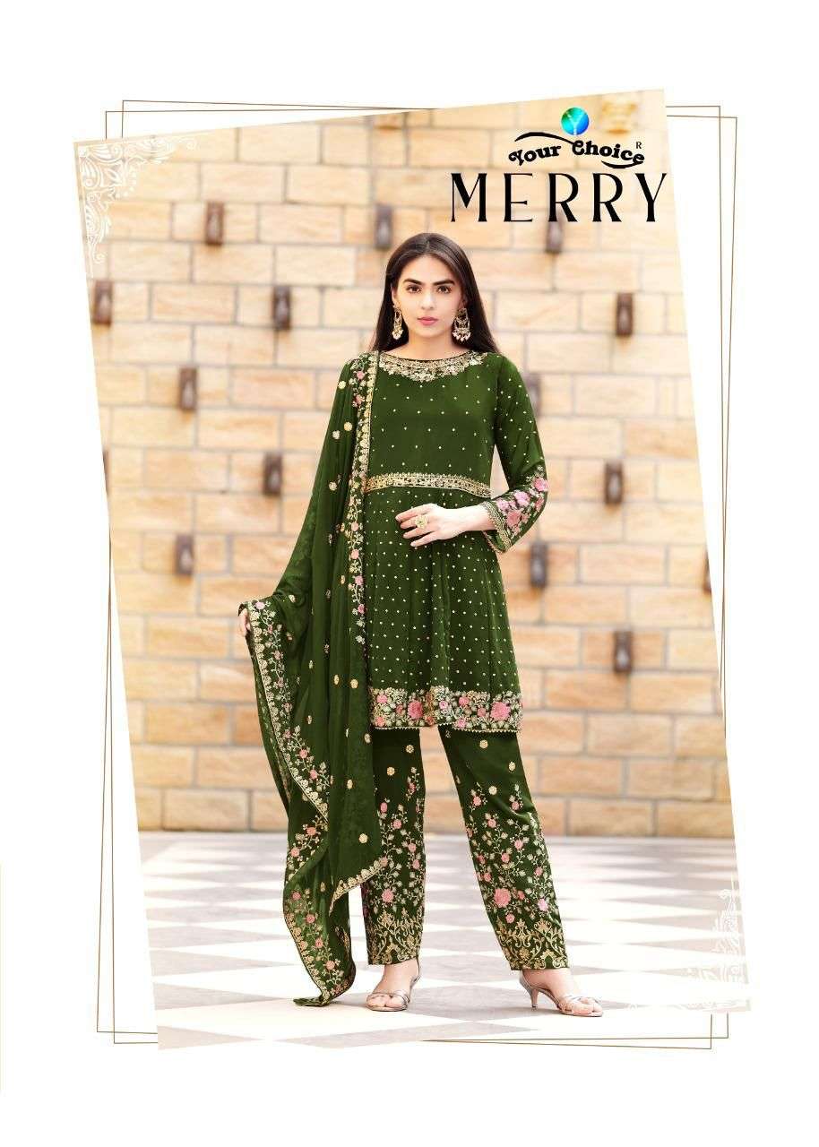 merry by your choice georgette work readymade pakistani salwar kameez