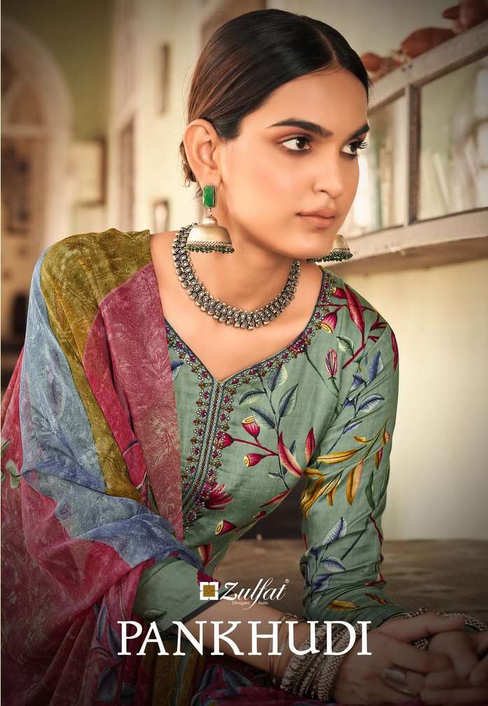 pankhudi by zulfat jam cotton summer special dress materials