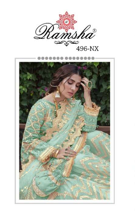 ramsha 496 nx exclusive pakistani plazzo work salwar kameez