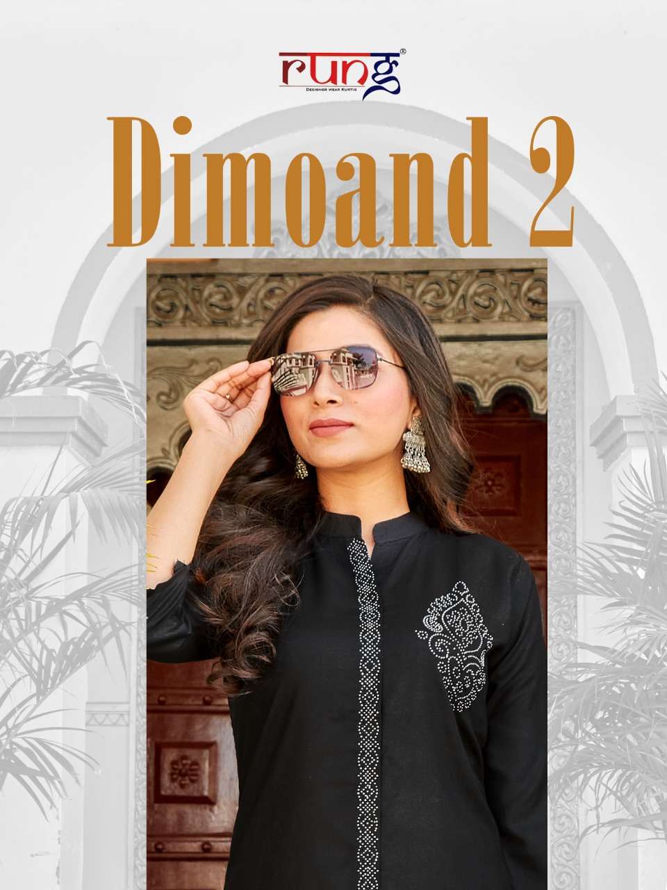 rung diamond vol 2 rayon work casual wear kurti