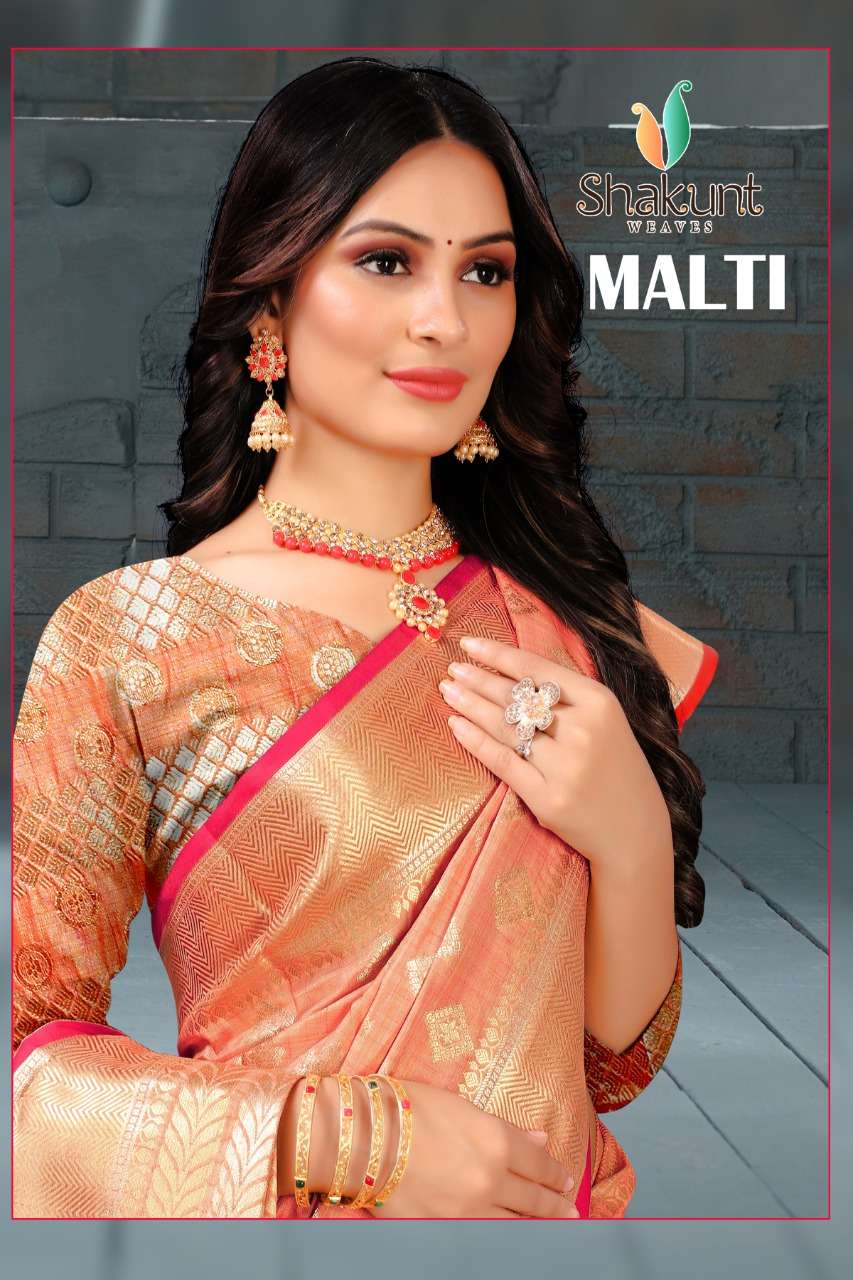 shakunt malti art silk ethnic wear fancy sarees