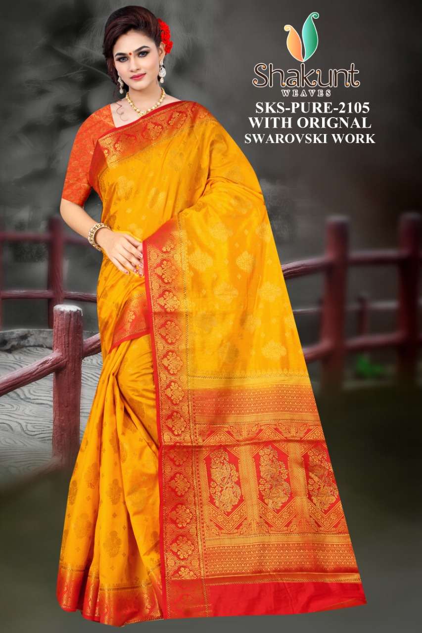 shakunt weaves sks 2105 art silk sarees 