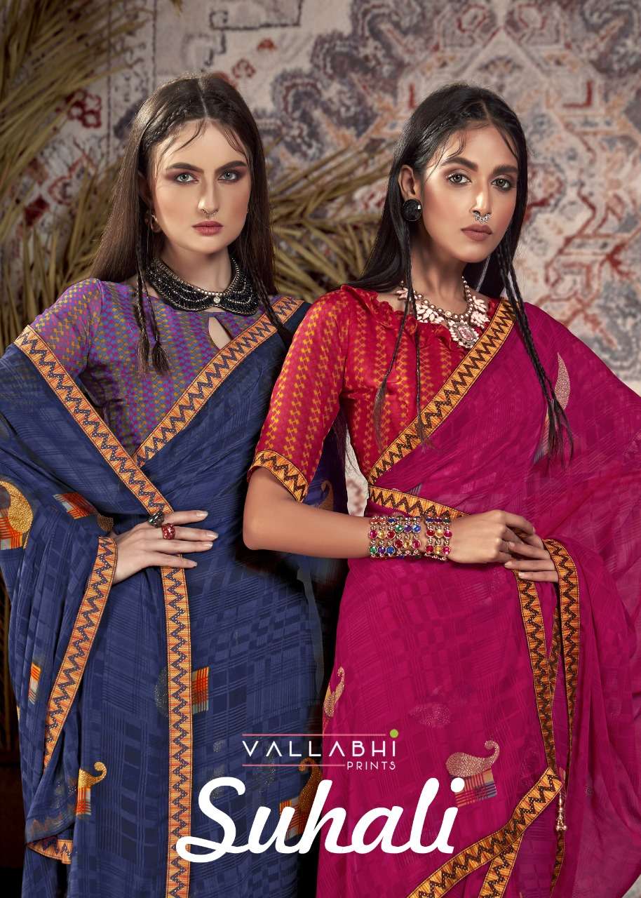 suhali by vallabhi weightless printed sarees collection