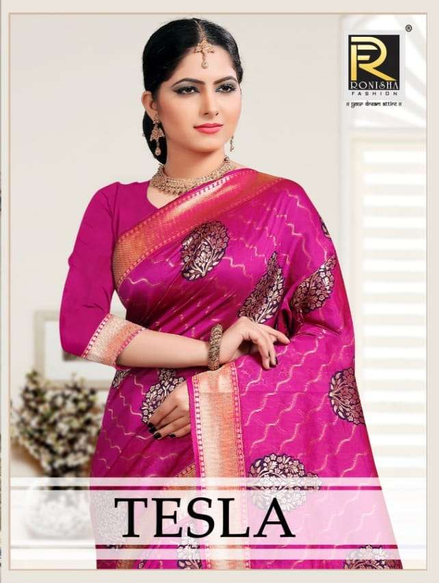 Tesla by Ranjna saree Premium silk casual wear silk saree amazing Collection 