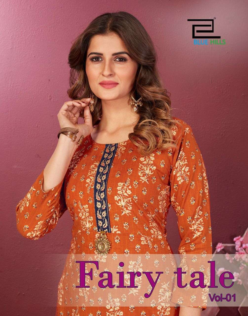 blue hills fairy tale fancy kurti collection in surat