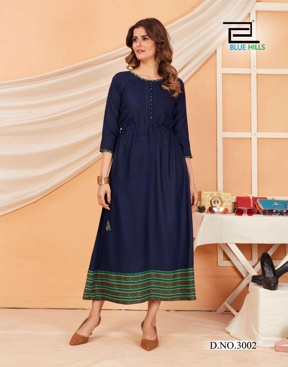 blue hills special vol 3 rayon big sizes long gown supplier