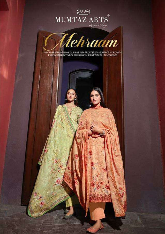 mehraam by mumtaz arts jam satin designer fancy dresses