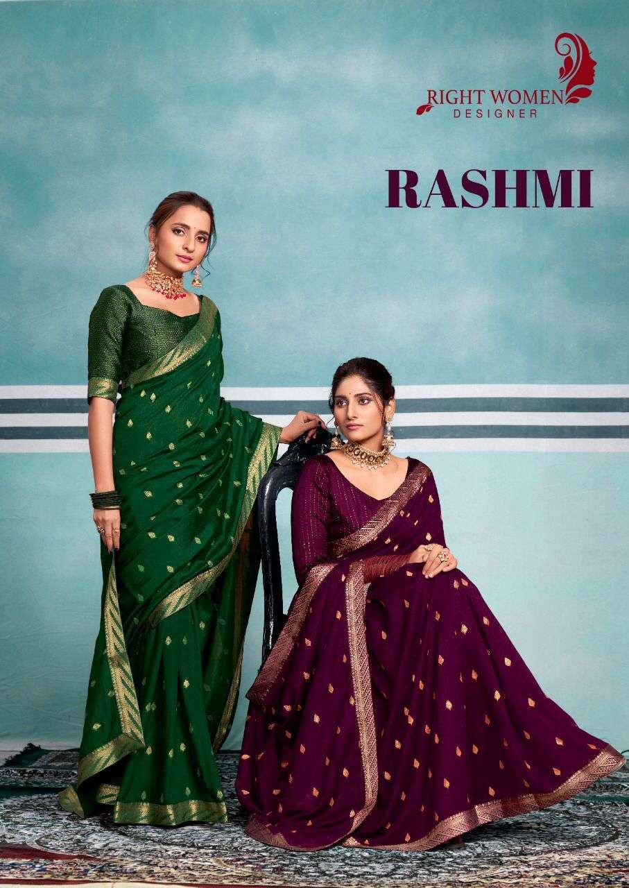 right women rashmi vichitra fancy casual saree supplier