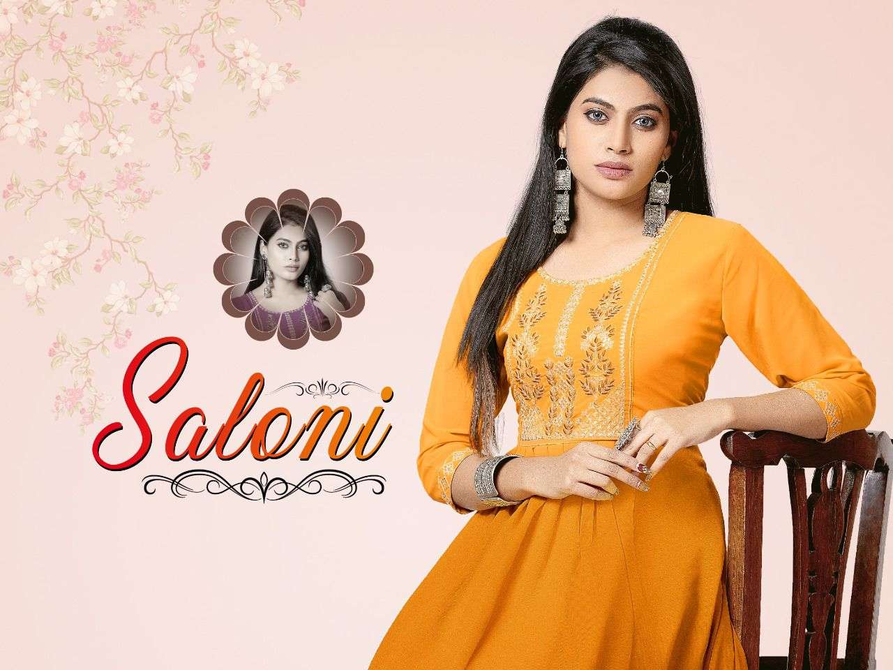 SALONI VOL.3 HEAVY FOX GEORGETSEQUENCE WORK WITH INNER KURTI CATALOG WHOLESALER BEST RATE