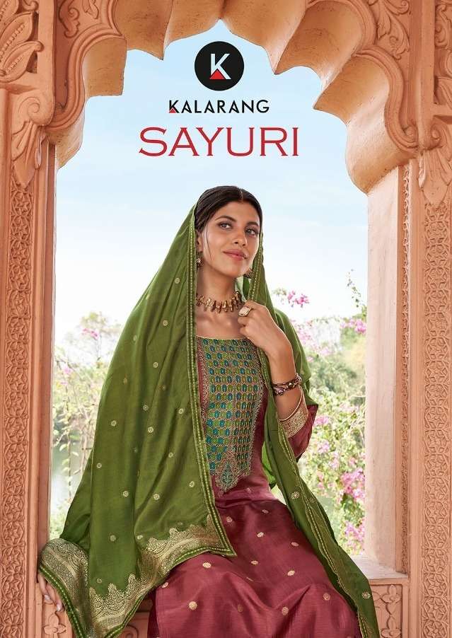 sayuri by kalarang viscose silk party wear suits